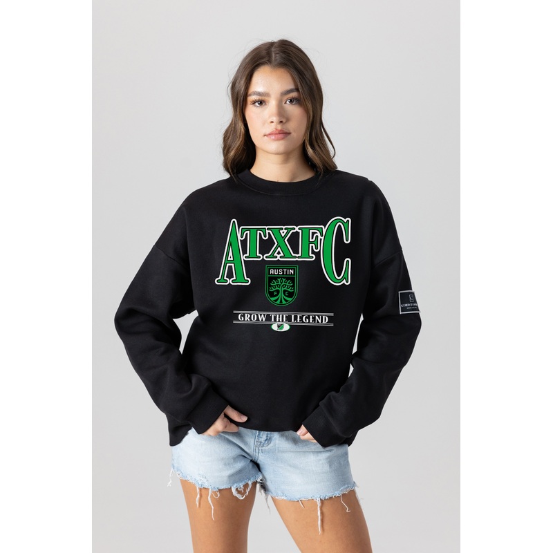 AUSTIN FC Players Only Fleece Drop-Shoulder Crew