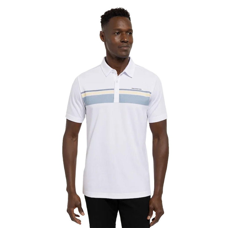 Travis Mathew Rocky Path Polo|White|Small|Medium|Large|X-Large|XX-Large|XXX-Large
