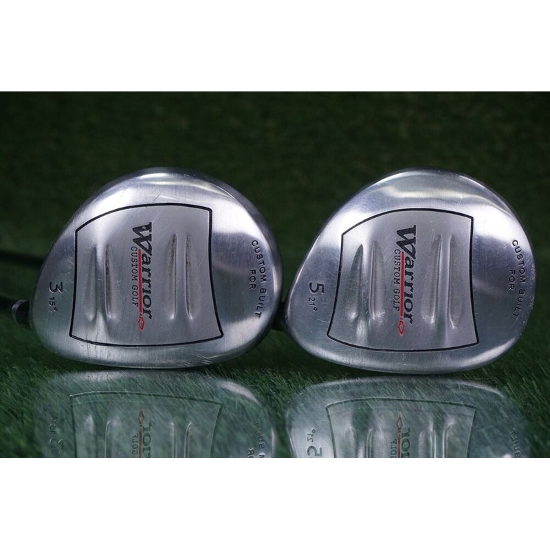 WARRIOR CUSTOM GOLF WOODS SET 3 WOOD + 5 WOOD W/ WARRIOR SHAFTS