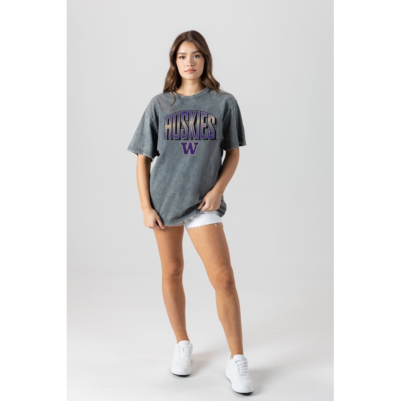 WASHINGTON HUSKIES Peak Performance Oversized Crewneck Tee