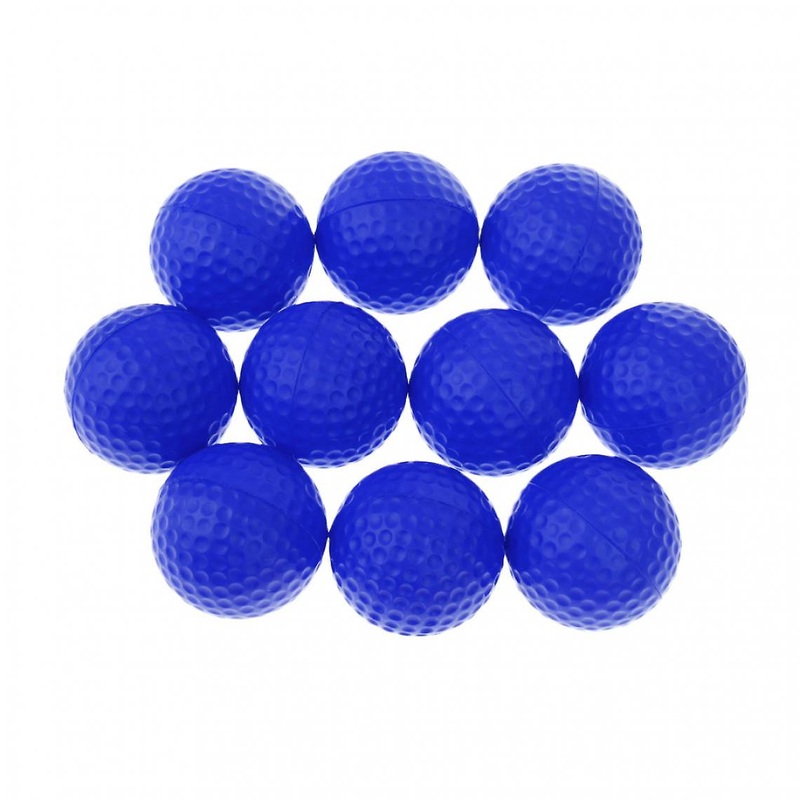 10 Pieces Pu Foam Sponge Golf Training Soft Balls Golf Practice Balls Orange