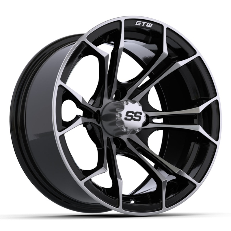 14 GTW Spyder Black with Machined Accents Wheel PN# 19-221