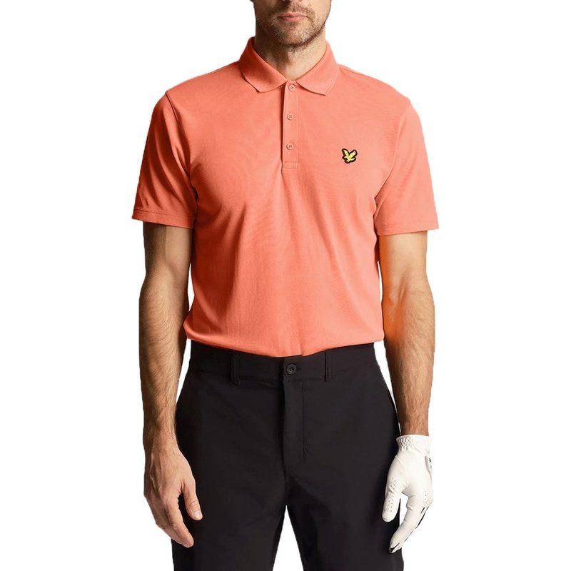 Lyle & Scott Golf Tech Polo Shirt – Course Coral