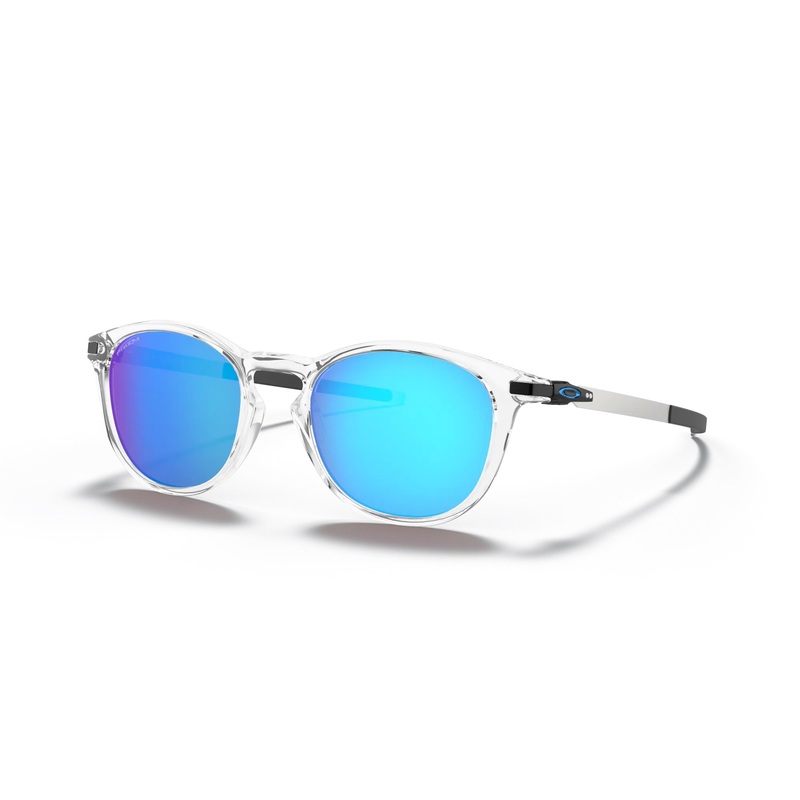 Oakley Pitchman R Sunglasses|Polished Clear|Prizm Sapphire