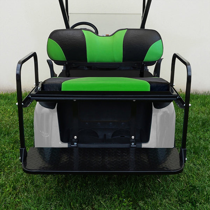 RHOX SS Seat Kit, Sport Black/Green, E-Z-Go RXV 08+ PN# SEAT-761BG-S