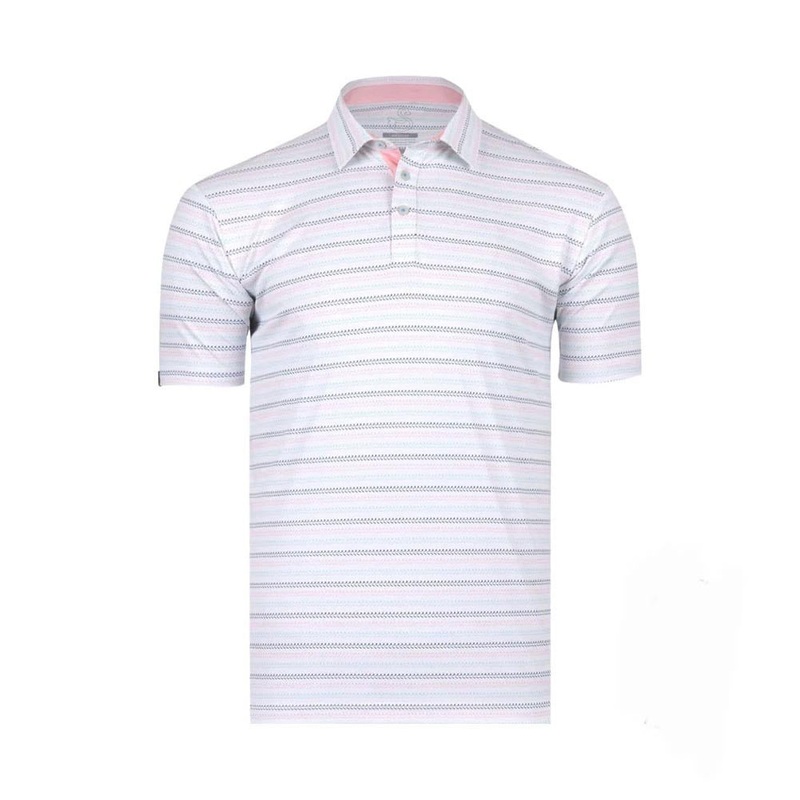 Swannies Carlson Polo|White Navy|White Flamingo|Small|Medium|Large|X-Large|XX-Large|XXX-Large