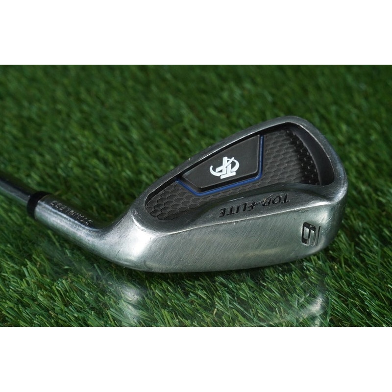 TOP FLITE STAINLESS 9 IRON STEEL BLUE RH ~ L@@K!!