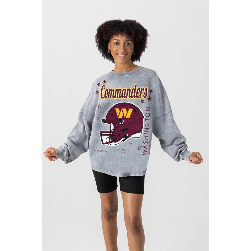 WASHINGTON COMMANDERS Starbound Oversized Long-Sleeve Tee