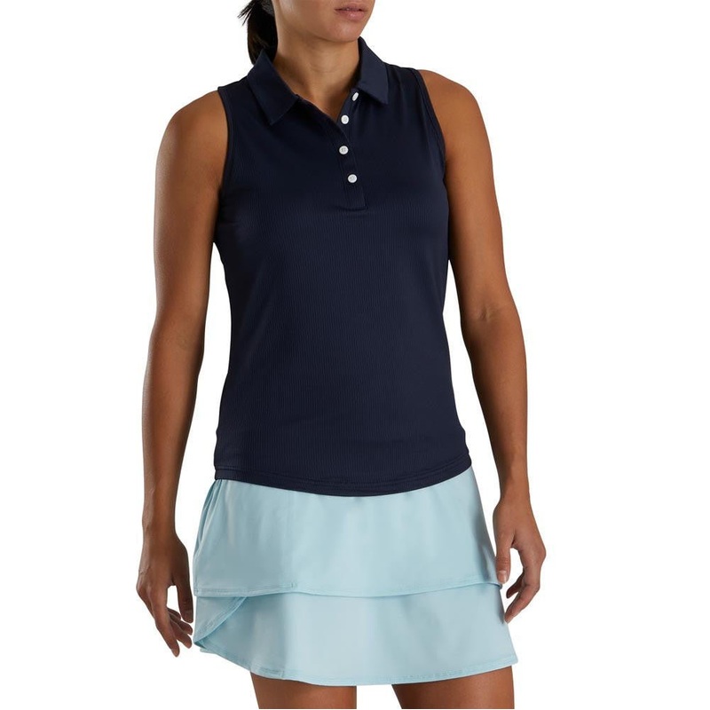 FootJoy Women’s Ribbed Sleeveless Polo