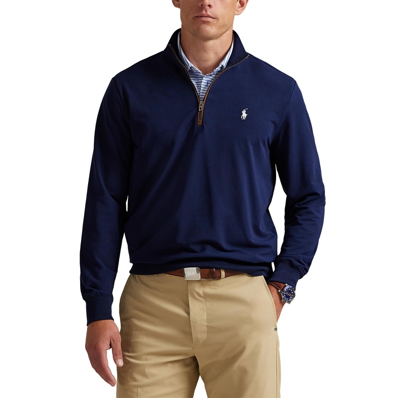 Polo Performance Ralph Lauren Fine Gauge Terry Half Zip – Refined Navy