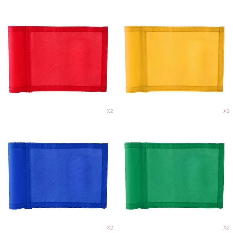 8x 7×5 Solid Nylon Training Golf Putting Practice Green Flag Backyard