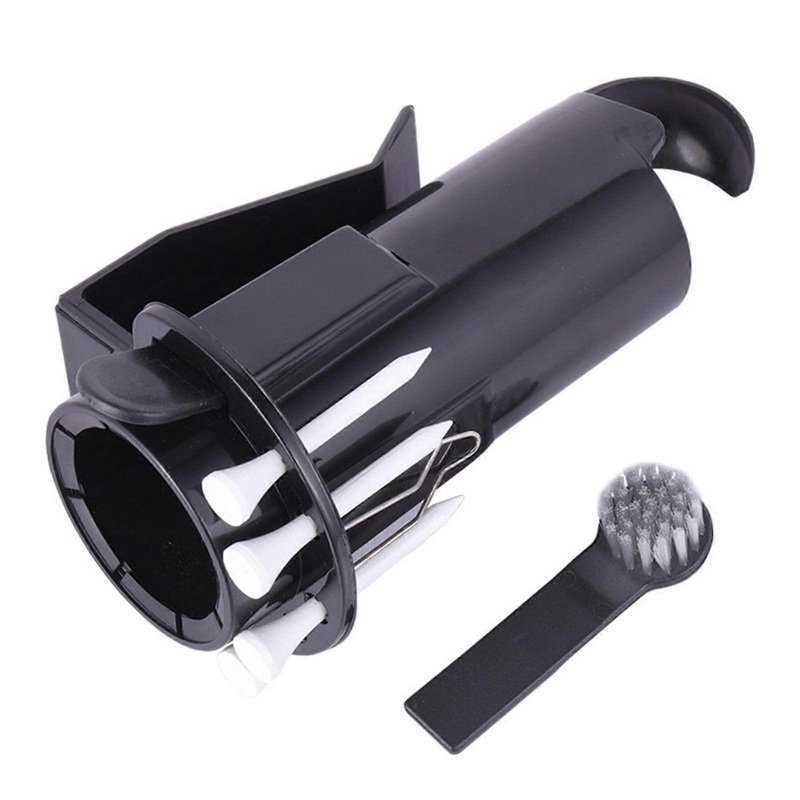 Golf Accessories Portable, Movable Storage Golf Ball Holder with Nylon Brush