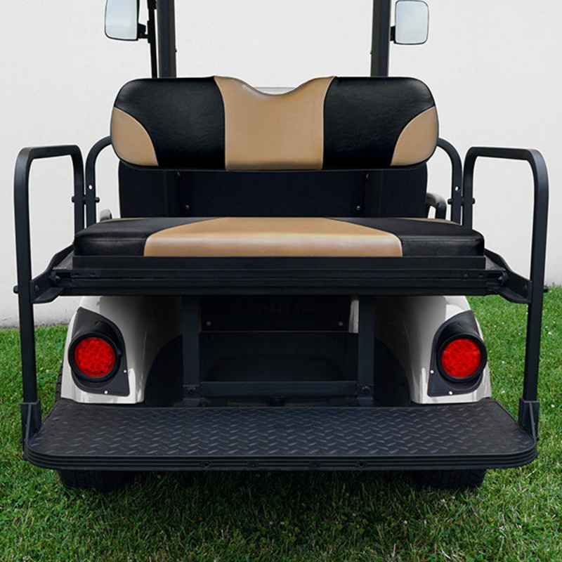 RHOX Rhino Aluminum Seat Kit, Sport Black/Tan, Yamaha Drive PN# SEAT-455BT-S